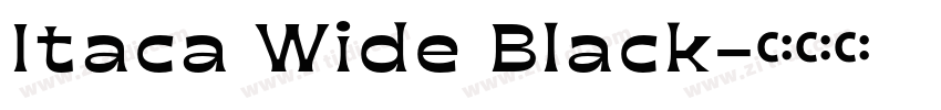 Itaca Wide Black字体转换 Itaca Wide Black字体转换
